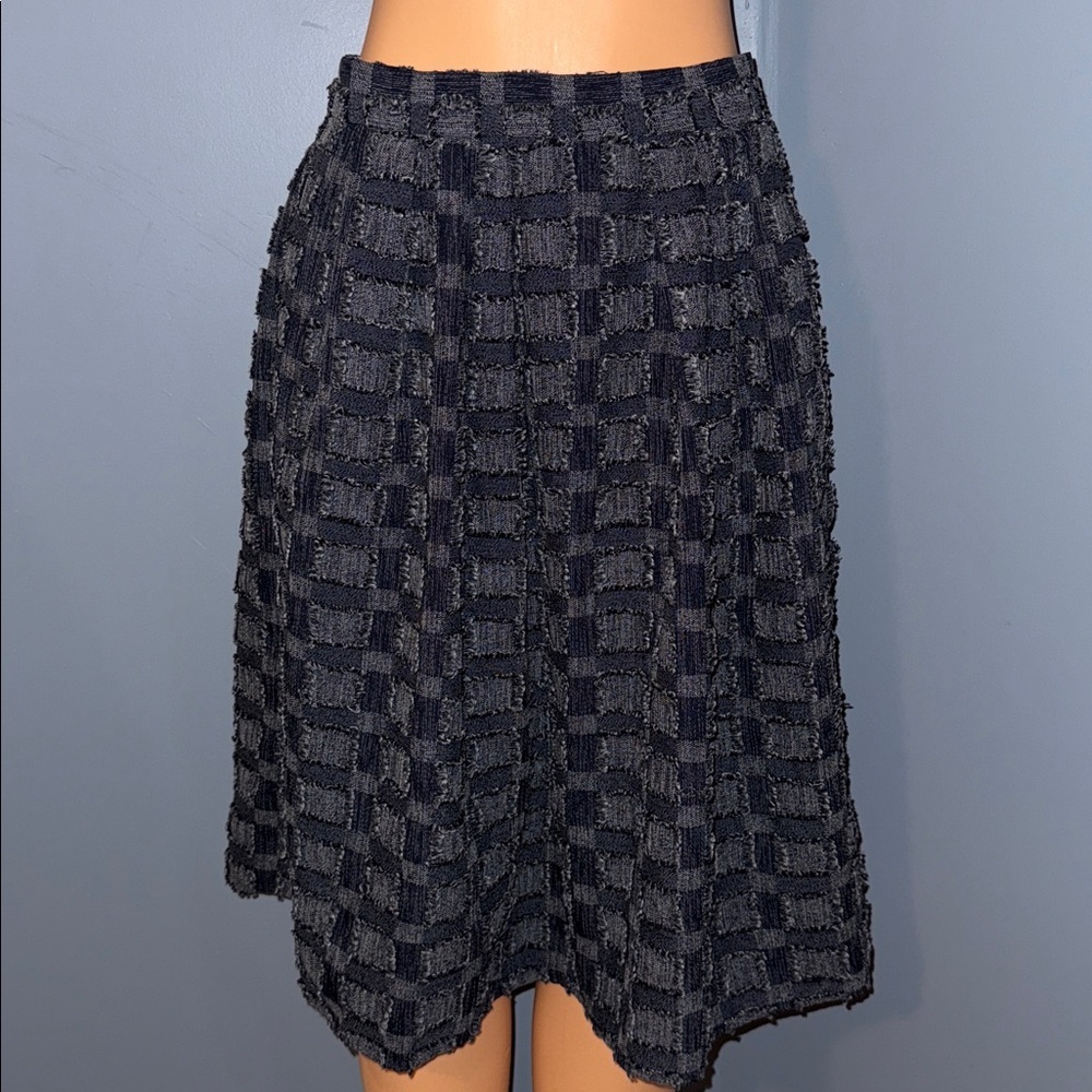 Eva Mendes (New York & Company) Textured Midi Skirt | Size 4 - Picture 2 of 5